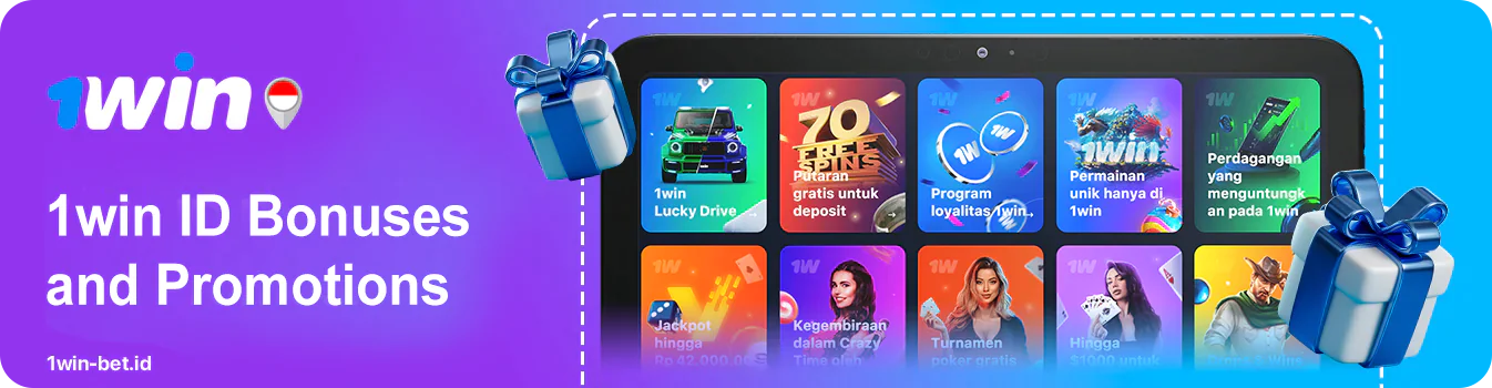 1Win Major Bonuses and Promotions for Indonesia